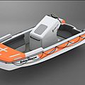 in-board inflatable boat / luxury yachts super jet propulsion / semi-rigid / motor-boats carbon - 4.2 SOLAS