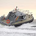 in-board inflatable boat / semi-rigid / with cabin / patrol-boats - 12.00 WJ CABIN