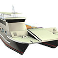 luxury yachts catamarans car ferry - CD551