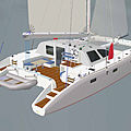 luxury yachts catamarans sailboat / cruiser / sailboats 5 cabins / serial - SOUBISE 56'
