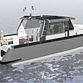 motor-boats diesel motor-boat / hybrid / electric motor-boats solar energy / motor taxi - E 30 TAXI