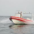 outboard inflatable boat / center console / semi-rigid / rescue boats - STEM 730