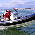 outboard inflatable boat / inflatable tenders with jockey console / semi-rigid / dive-boats - XS 600