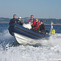 outboard inflatable boat / inflatable tenders with jockey console / semi-rigid / dive-boats - XS 550