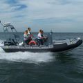 outboard inflatable boat / twin engine / center console / semi-rigid - SRR-650