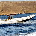 outboard inflatable boat / twin engine / center console / semi-rigid - FORCE 7