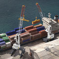 port crane / luffing jib / rubber-tired - 144 T / 54 M | LHM 550
