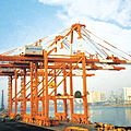 post-Panamax container gantry crane / unloading - ARTICULATED BOOM TYPE - 50 LT
