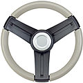 power-boat steering wheel / leather - MUSTANG EQ SERIES