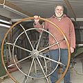 sailboats helm wheel / wooden made - Ø 1200 mm | TYPE B