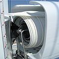 sailboat in-boom furling system - FURLED