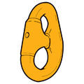 sailboat shackle / D / flat / stainless steel - M18