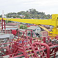 ships crane / deck / floor track - OVER STERN