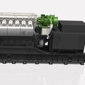 ships engine / auxiliary / medium speed / diesel - GENSET (4000 KW @ 720 -> 1000 RPM)