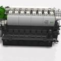 ships engine / propulsion / medium speed / diesel - HFO / BIO (3800 KW @ 720 -> 1000 RPM)