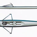 single sculls rowing-boat - AERO