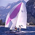 skiff sailing dinghy / double / double trapeze / asymmetric spinnaker - JET