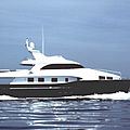 steel luxury yacht / displacement - 32 BENDYCTA