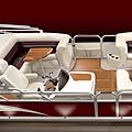 tri-tube pontoon boat / motor-boats 16 person max. - CHAMPAGNE 2886