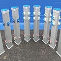 water supply pedestal / with built-in lights / electrical / dock -