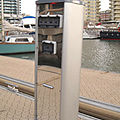 water supply pedestal / electrical / with built-in lights / dock - PLATINUM