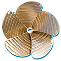 yacht lights propeller / 5-blade - COMPUQUIN
