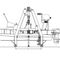 MOB boat davit for ships (aluminium) PLA-TYPE Vestdavit