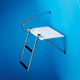 foldaway telescopic boat ladder (platform mount)