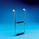 foldaway telescopic boat ladder (platform mount)