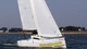sailboat : racing keelboat (with cabin, bow-sprit)