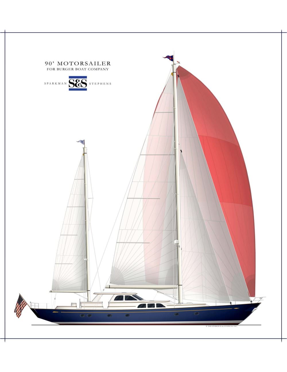 Burger/Sparkman & Stephens Motorsailers - Burger