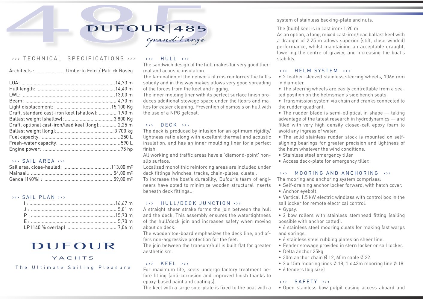 Dufour Yachts - 3398, 3343, 3588, 4310, 152536, 4327, 152367, 4450, 4988