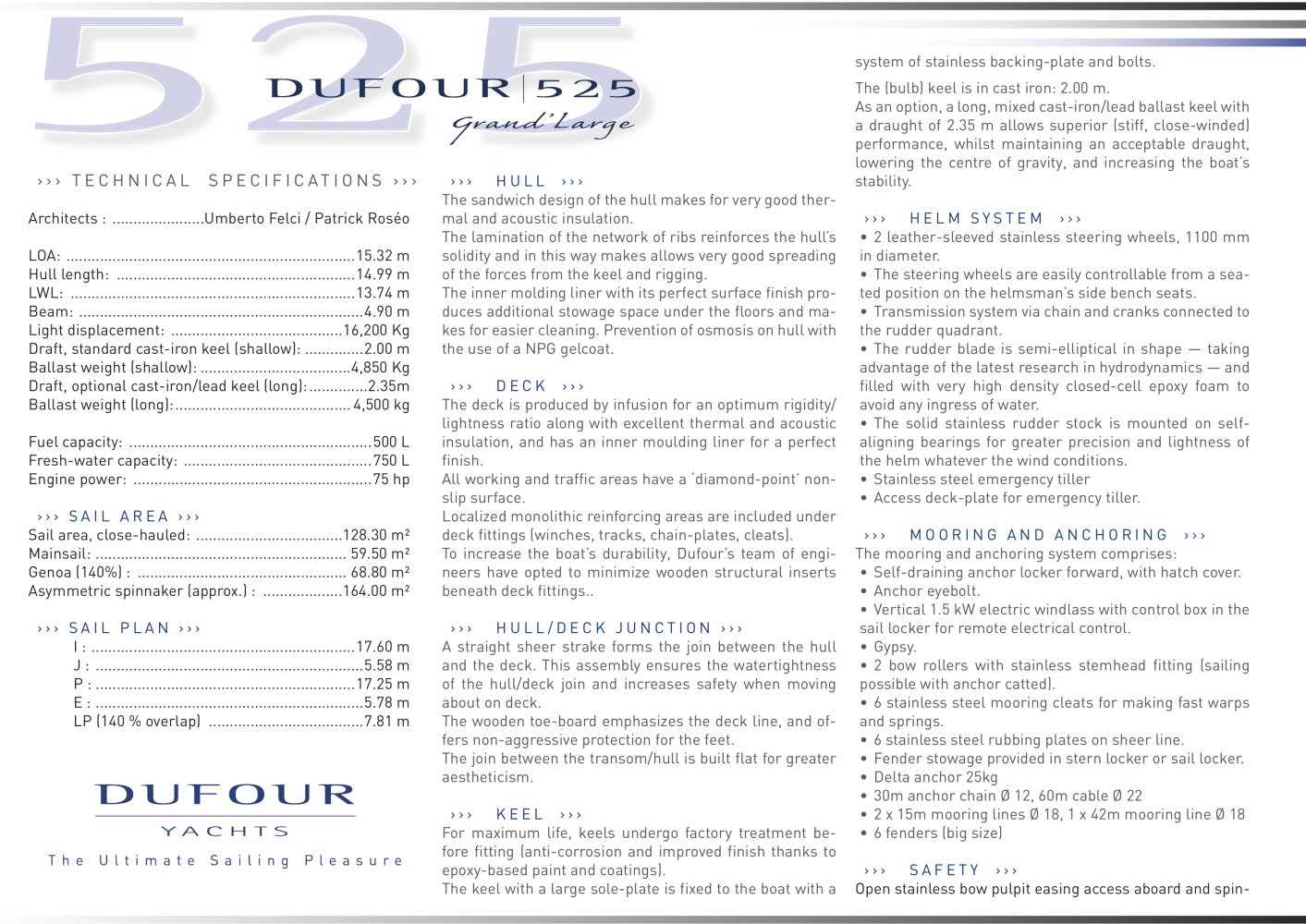 Dufour Yachts - 4415, 3398, 3343, 3588, 4310, 152536, 4327, 152367, 4450