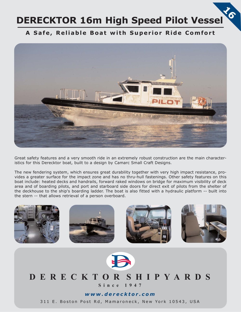 DERECKTOR 16m High Speed Pilot - Derecktor