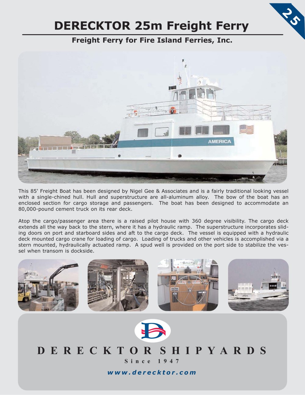 DERECKTOR 25m Freight Ferry - Derecktor