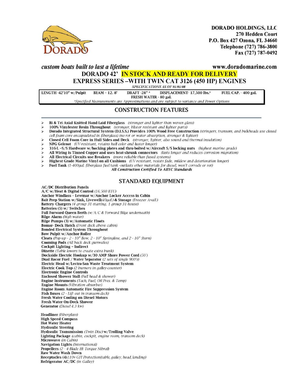 DORADO 42 EXPRESS - Dorado