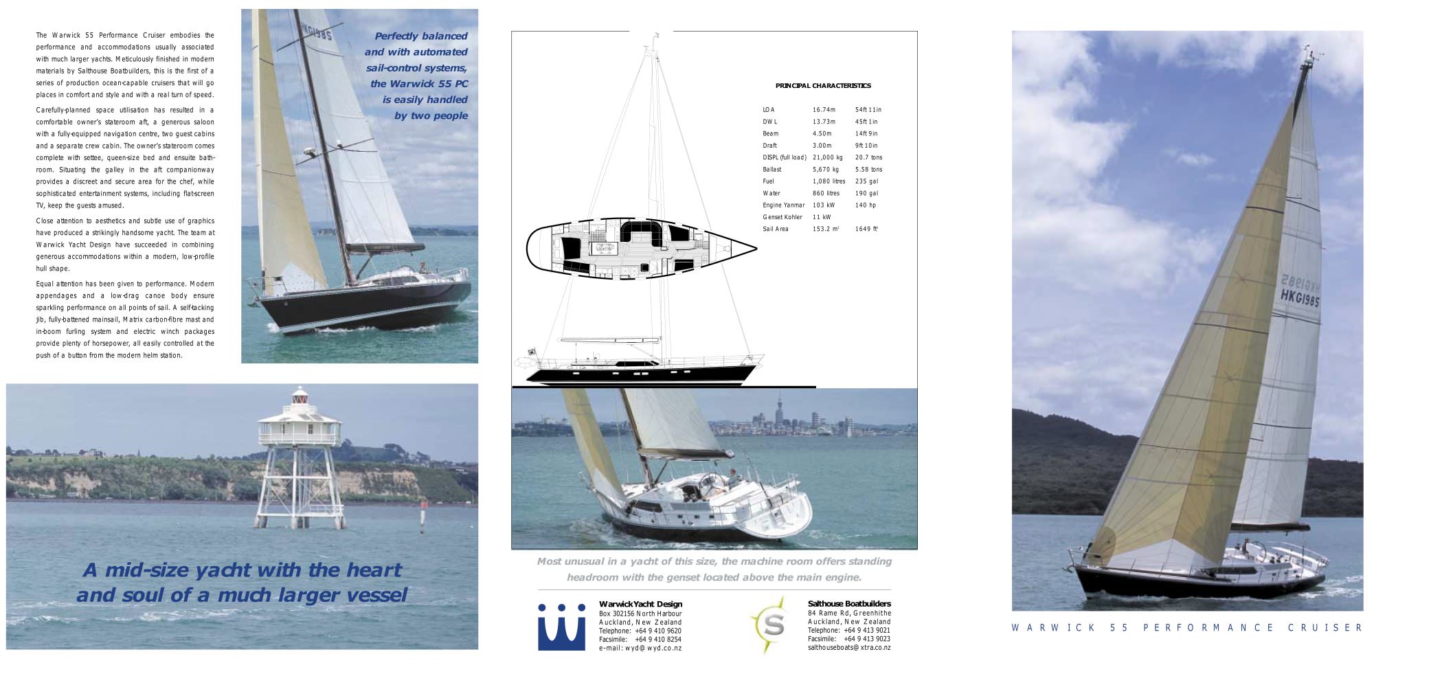 W55 PERFORMANCE CRUISING SLOOP - Warwick Yacht Design