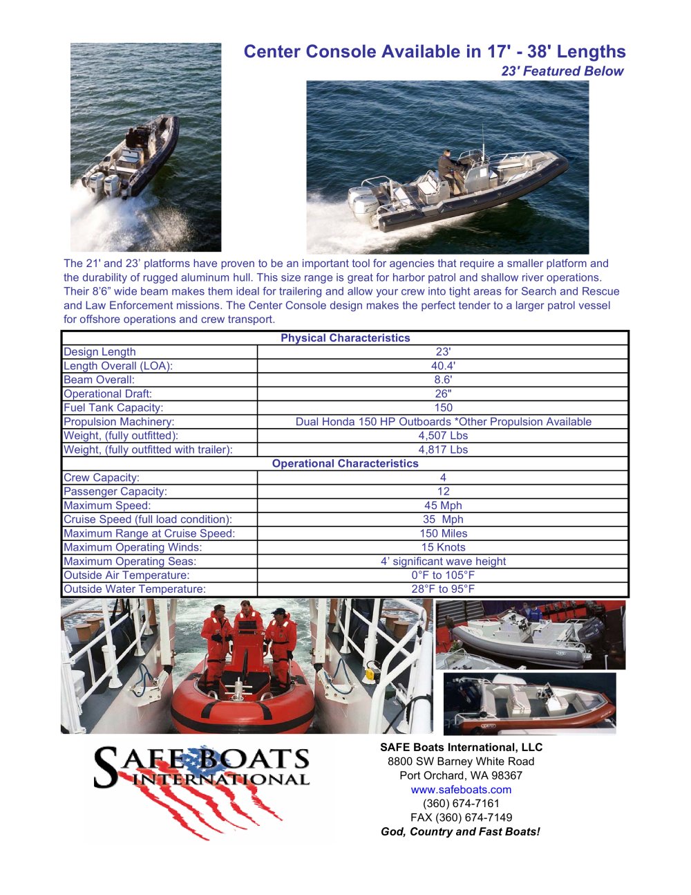 Center console - Safe Boats