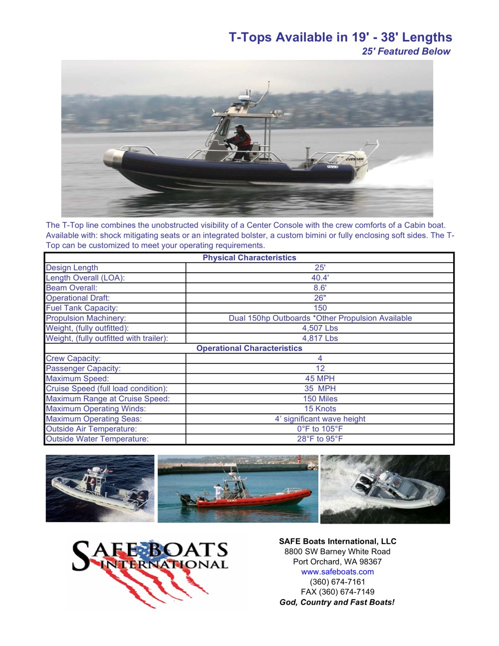 T-top boats - Safe Boats