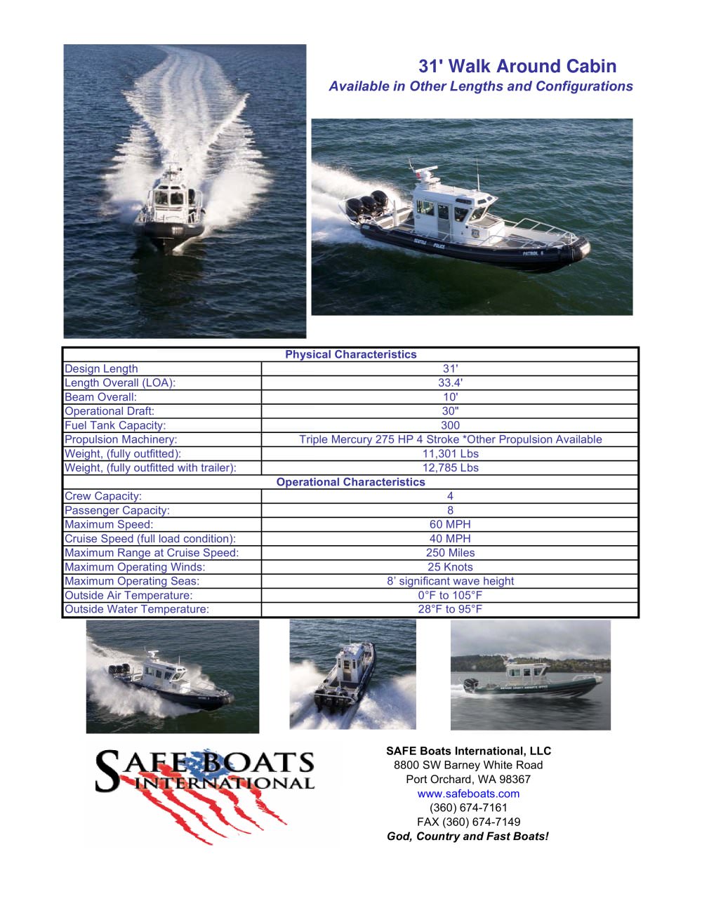 Walk around cabon - Safe Boats