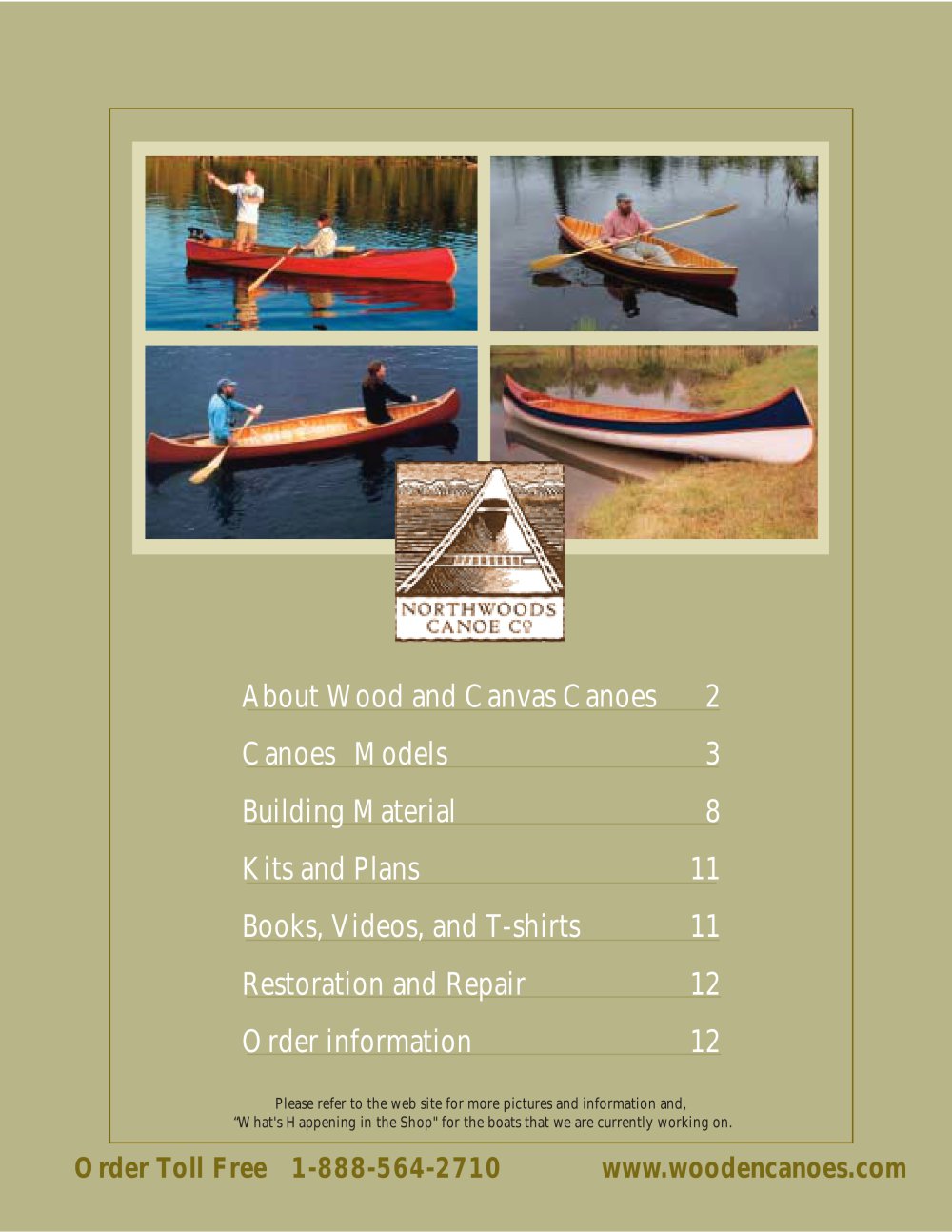 Wooden Canoes Northwoods Pdf Catalogs Documentation Boating Wooden Canoes 1 12 Pages