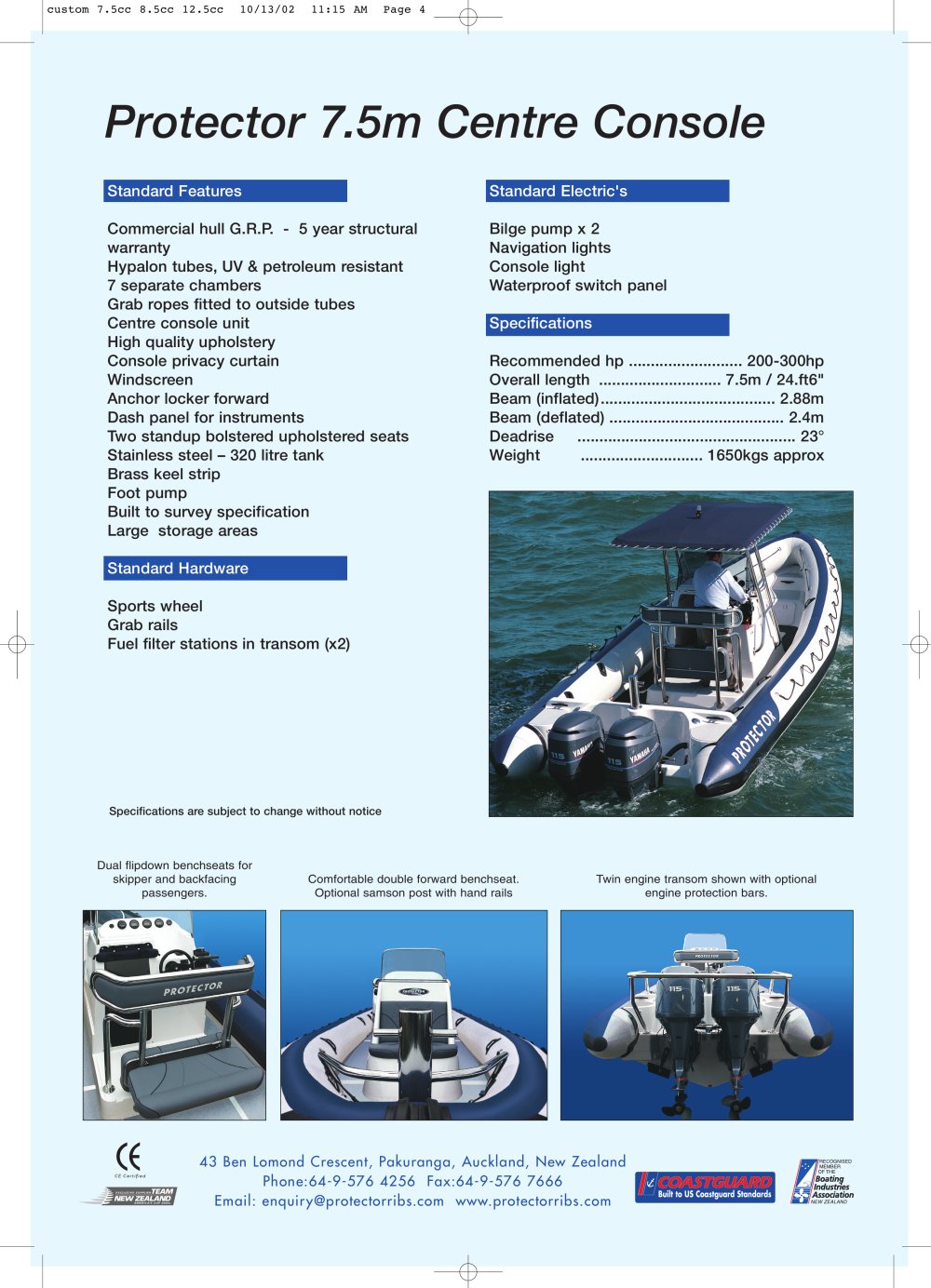 Protector 7.5m - Rayglass Boats