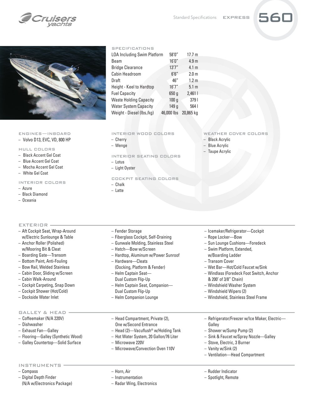 560 EXPRESS - 2012 - Cruisers