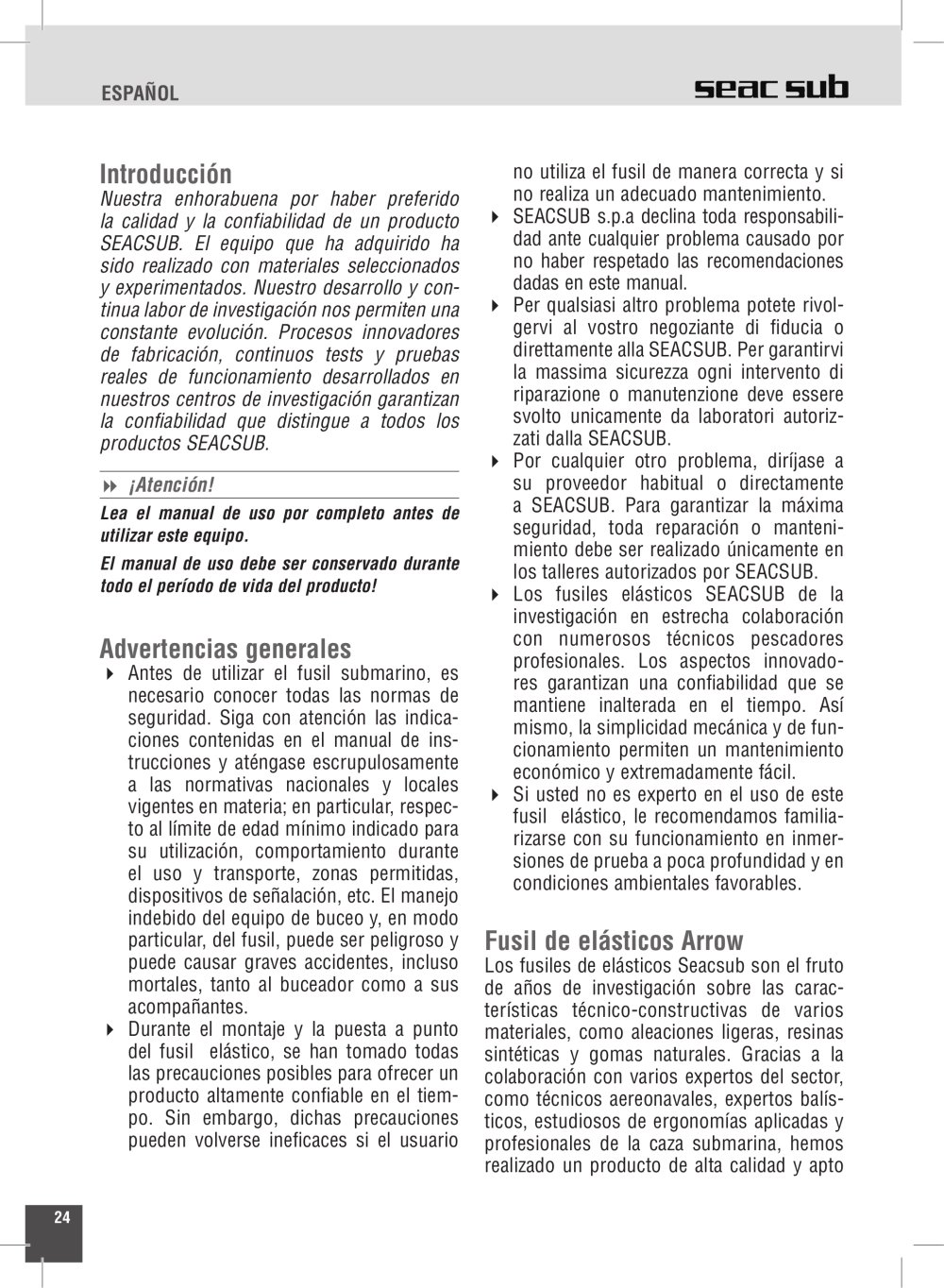 Seac sub - 