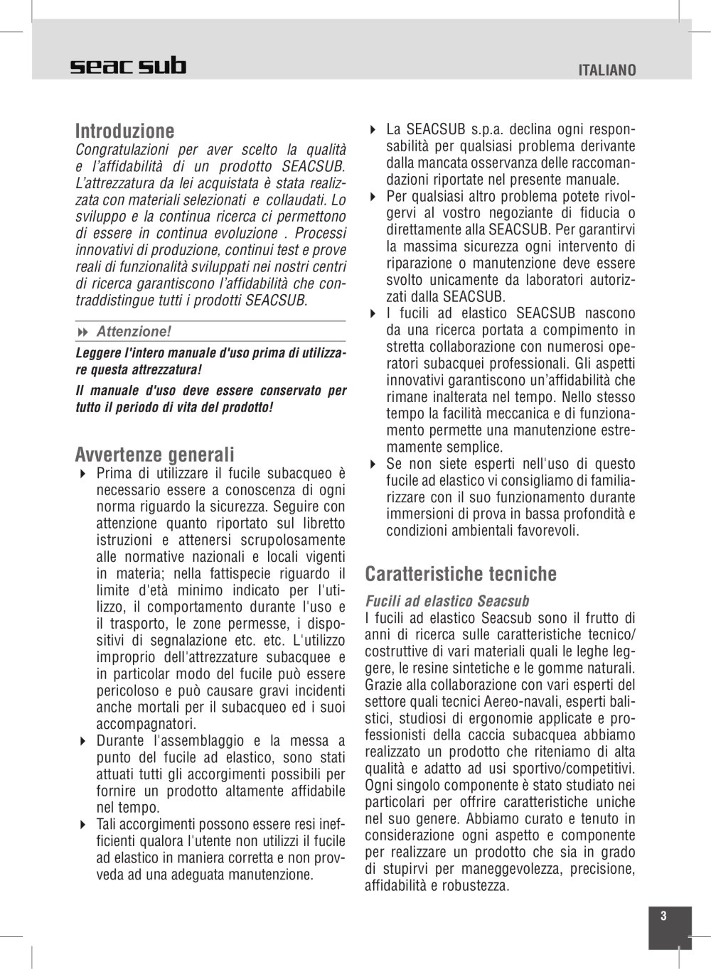 Seac sub - 