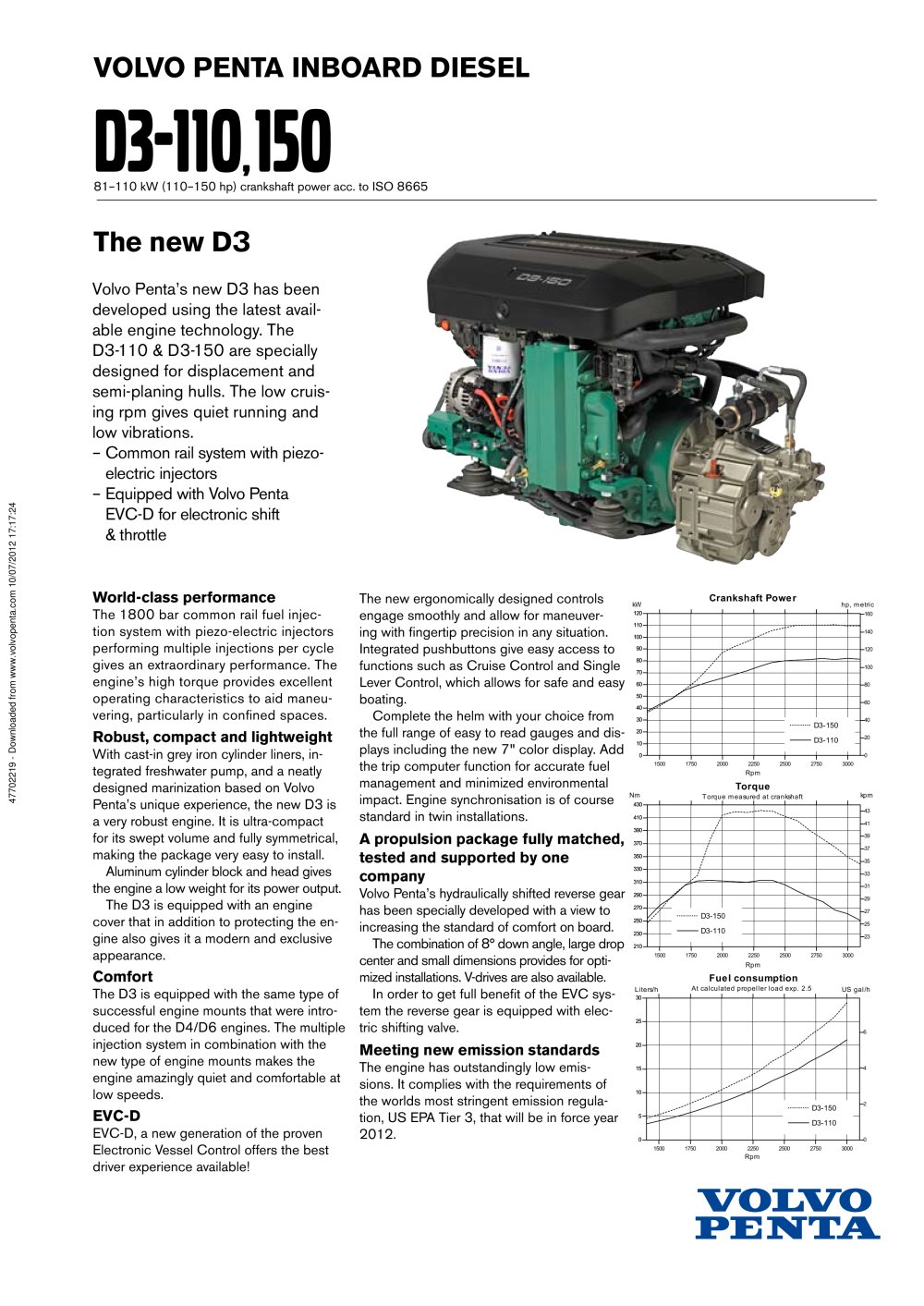 Product bulletin D3-110-150 - 2 Pages