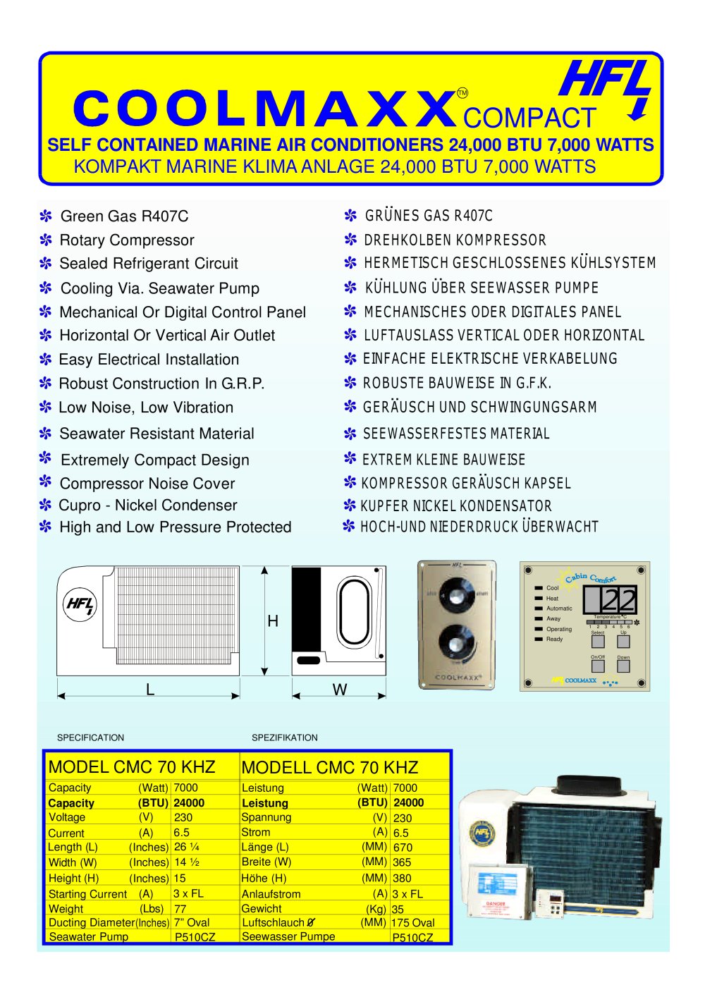 COOLMAX COMPACT 24 - HFL