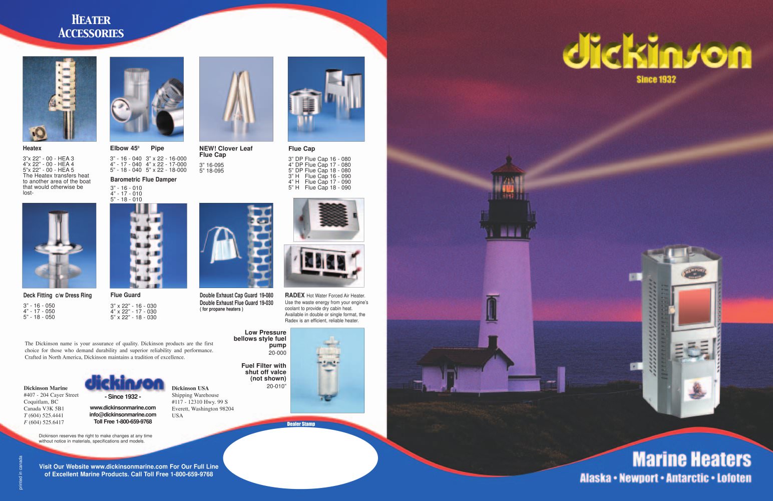 Dickinson Cabin Heaters - Dickinson