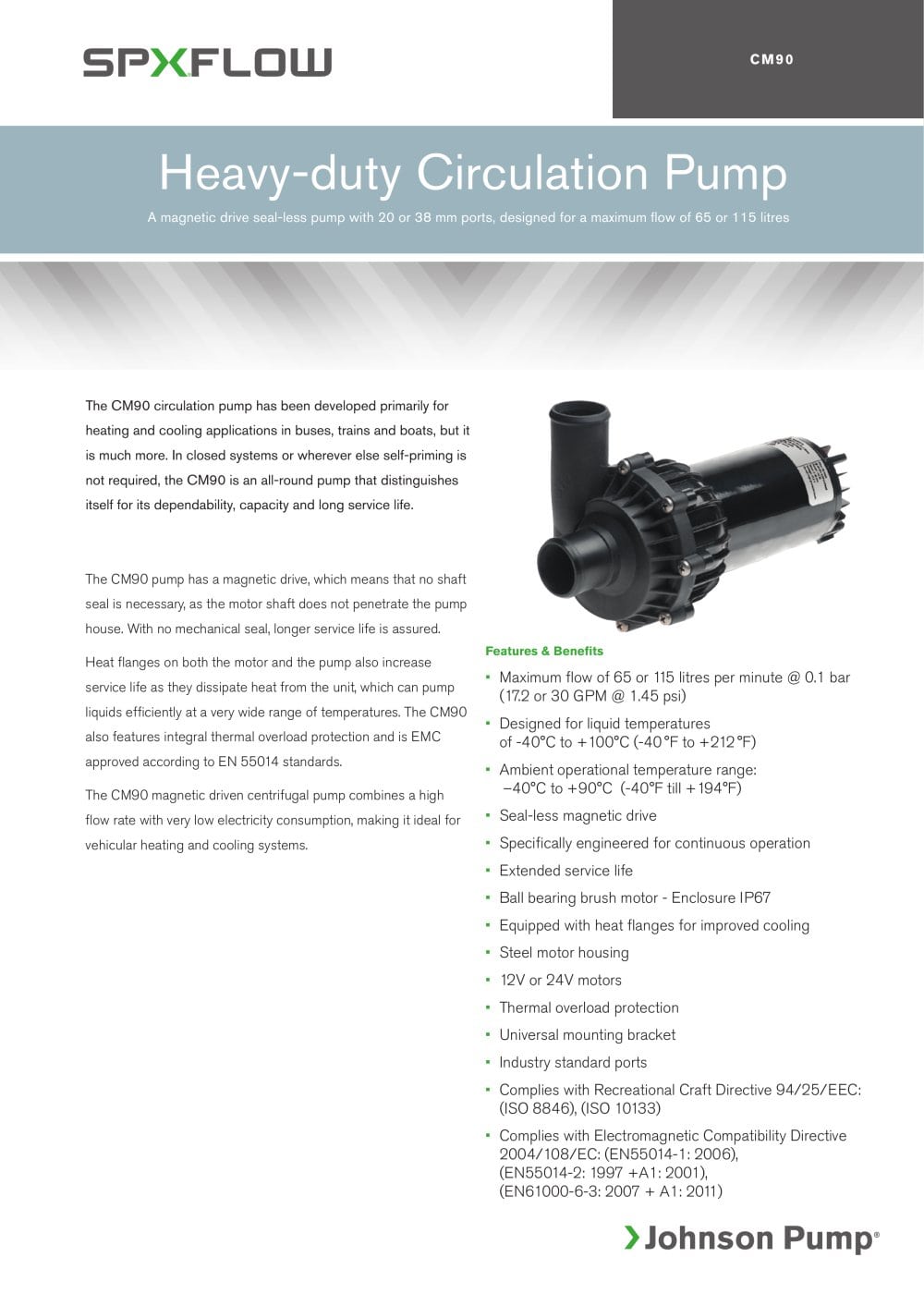 CM 90 - SPX Flow Technology &Ouml;rebro AB, Johnson Pump Marine