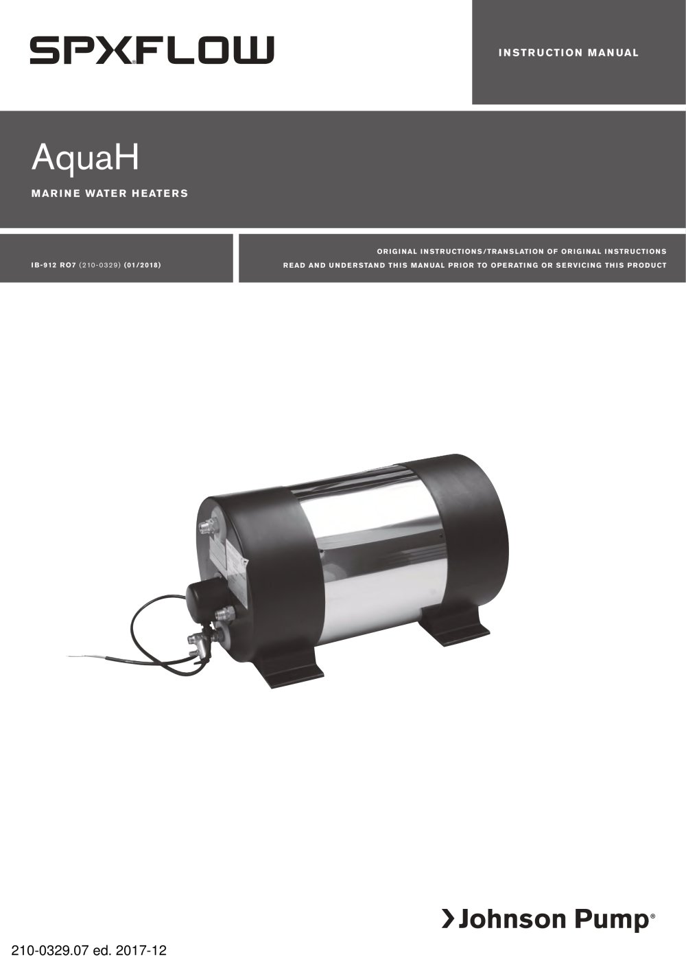 marine water heater - SPX Flow Technology &Ouml;rebro AB, Johnson Pump Marine